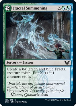 Fractal Summoning [Strixhaven: School of Mages] Magic: The Gathering