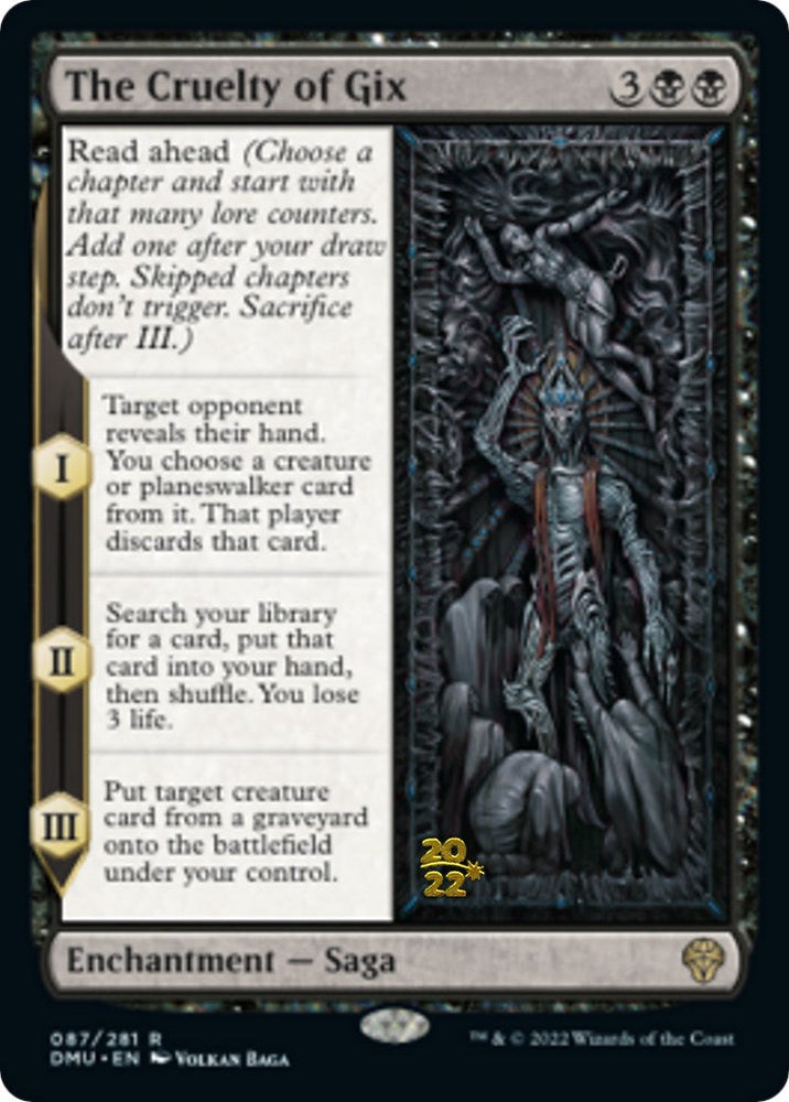 The Cruelty of Gix [Dominaria United Prerelease Promos] Magic: The Gathering