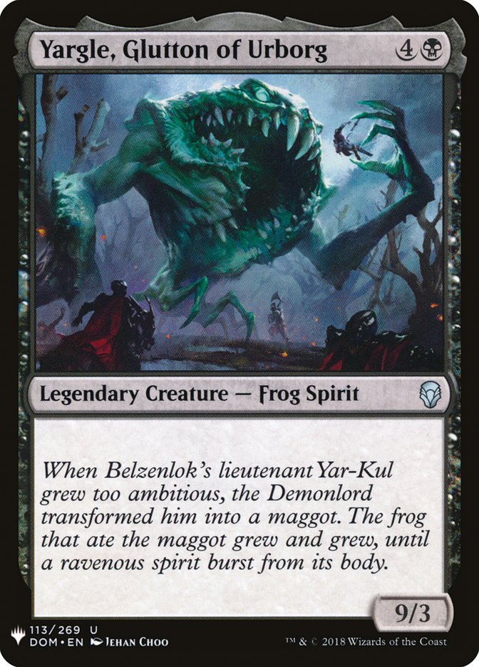 Yargle, Glutton of Urborg [Mystery Booster] Magic: The Gathering