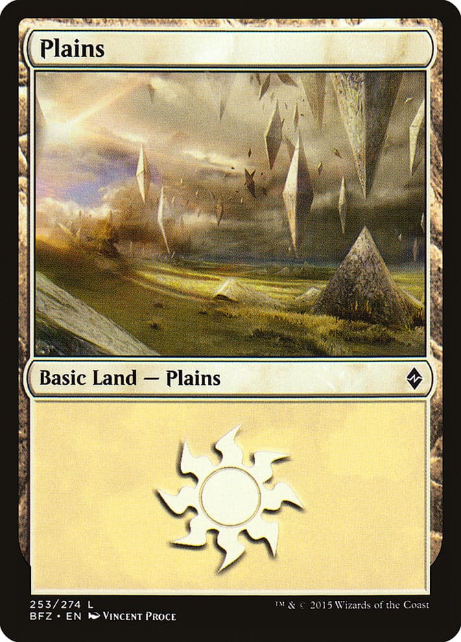Plains (253) [Battle for Zendikar] Magic: The Gathering