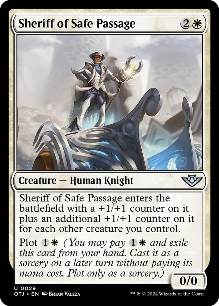 Sheriff of Safe Passage [Outlaws of Thunder Junction] Magic: The Gathering
