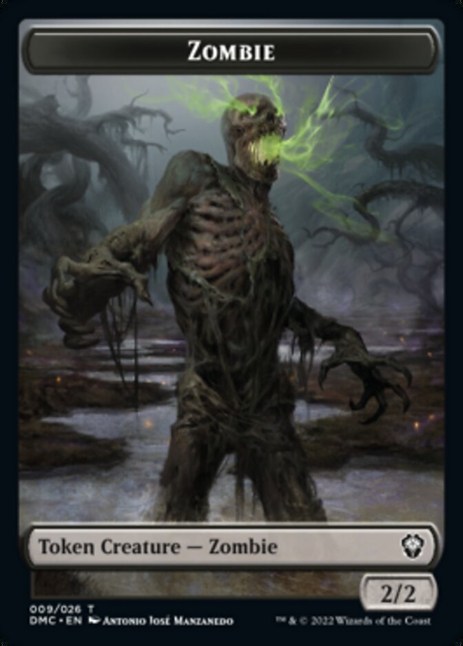 Soldier // Zombie Double-Sided Token [Dominaria United Tokens] Magic: The Gathering