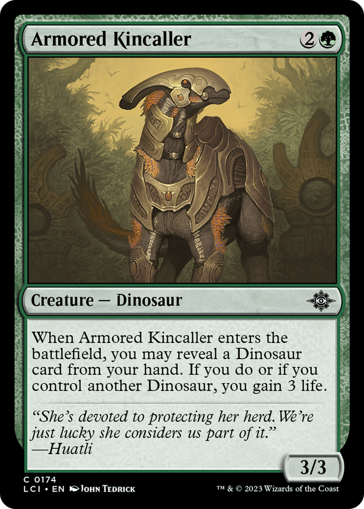 Armored Kincaller [The Lost Caverns of Ixalan] Magic: The Gathering
