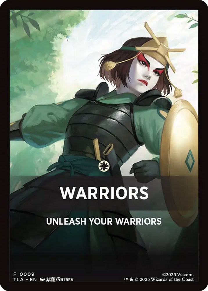 Warriors Theme Card [Avatar: The Last Airbender Tokens] Magic: The Gathering