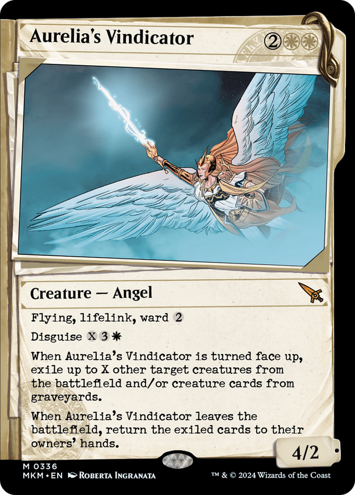 Aurelia's Vindicator (Showcase) [Murders at Karlov Manor] Magic: The Gathering