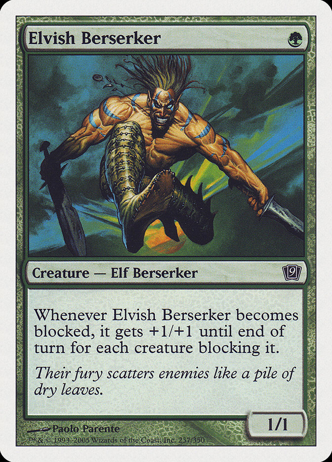 Elvish Berserker [Ninth Edition] Magic: The Gathering
