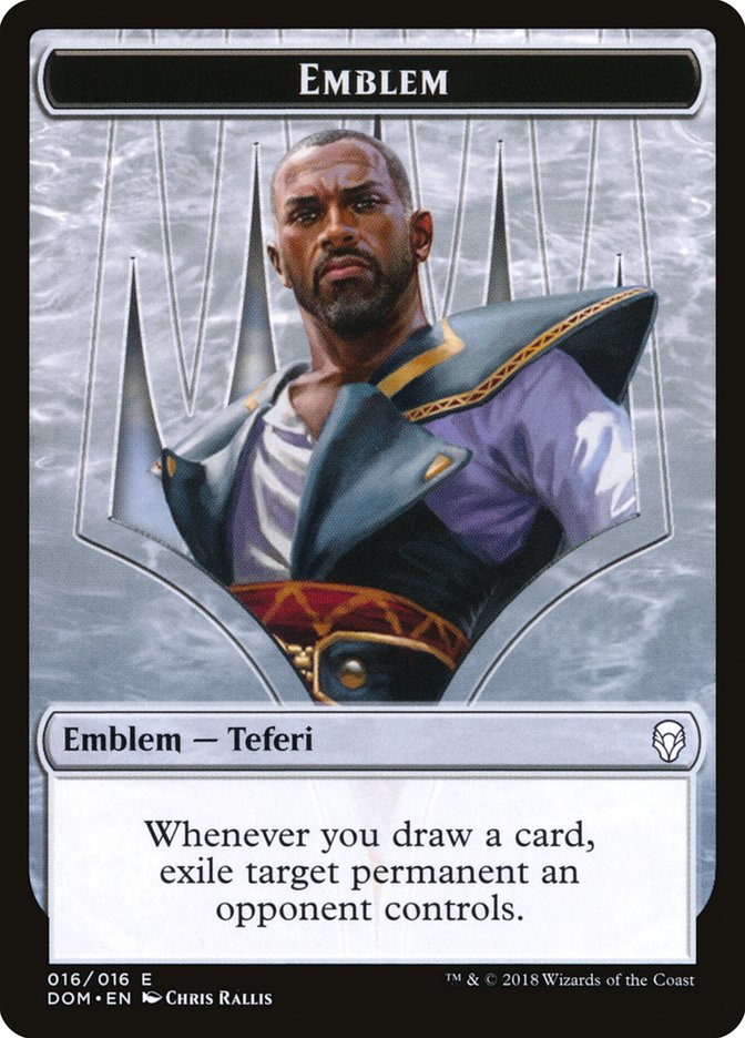Teferi, Hero of Dominaria Emblem [Dominaria Tokens] Magic: The Gathering