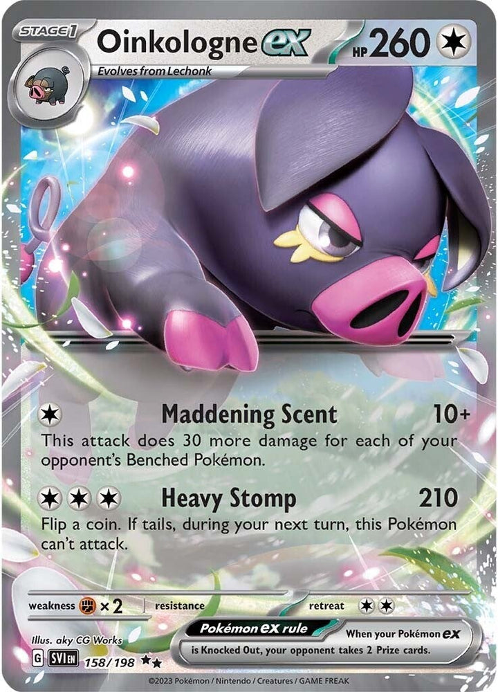 Oinkalogne ex (158/198) (Jumbo Card) [Scarlet & Violet: Base Set] Pokémon