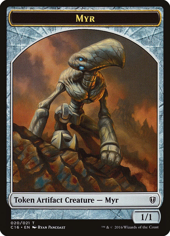 Myr // Bird (002) Double-Sided Token [Commander 2016 Tokens] Magic: The Gathering