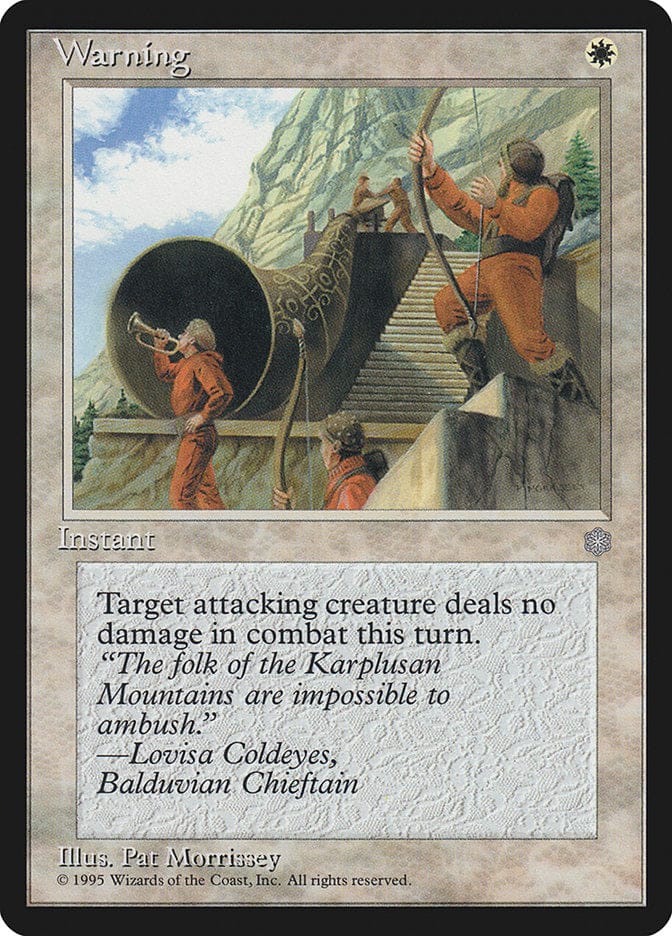 Warning [Ice Age] Magic: The Gathering