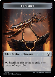 Treasure (21) // Kraken Double-Sided Token [March of the Machine Tokens] Magic: The Gathering
