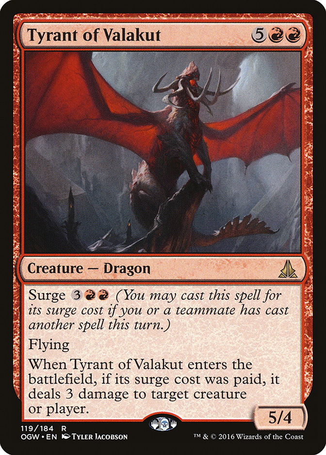 Tyrant of Valakut [Oath of the Gatewatch] Magic: The Gathering