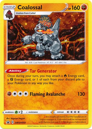 Coalossal (SWSH054) [Sword & Shield: Black Star Promos] Pokémon