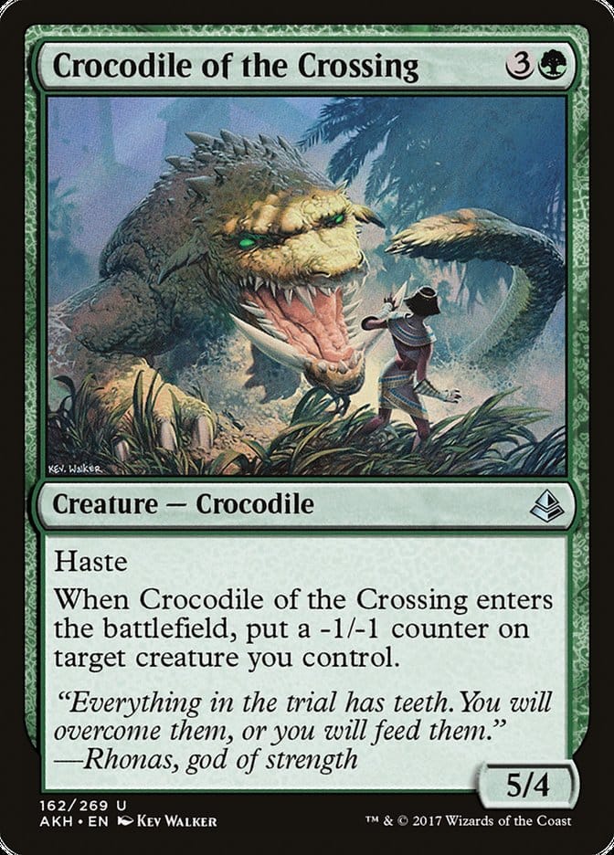 Crocodile of the Crossing [Amonkhet] Magic: The Gathering