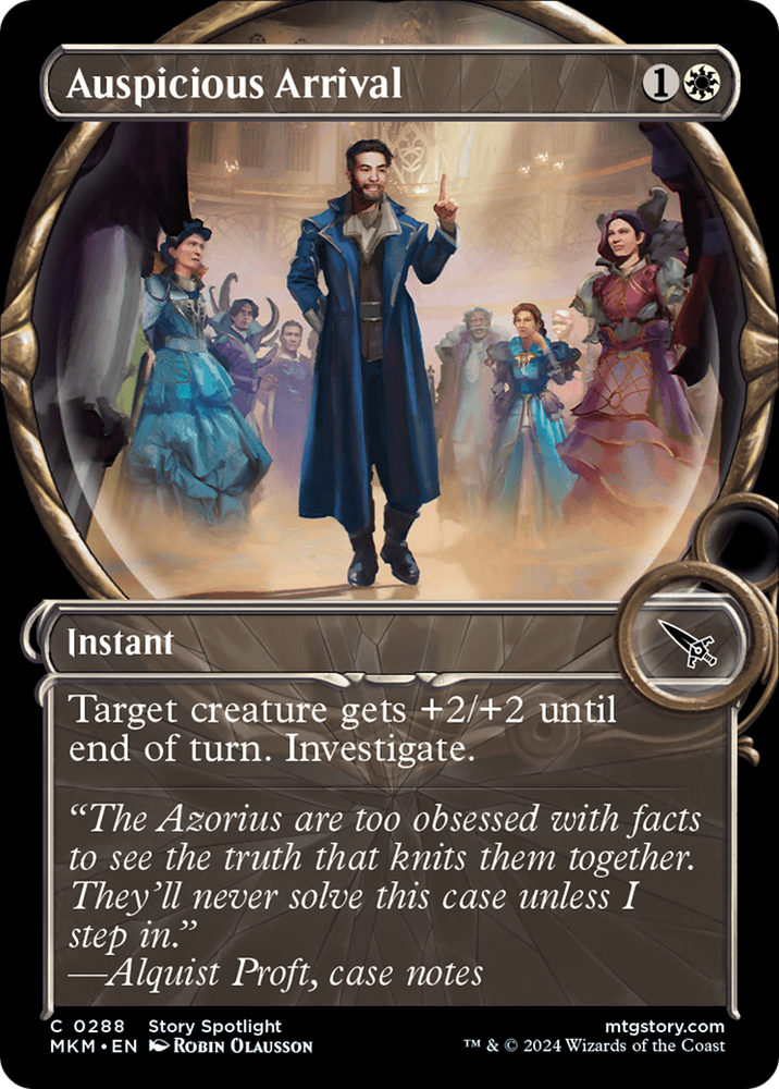Auspicious Arrival (Showcase) [Murders at Karlov Manor] Magic: The Gathering