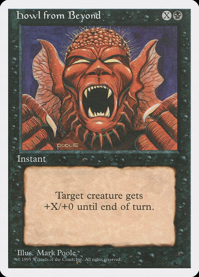 Howl from Beyond [Fourth Edition] Magic: The Gathering