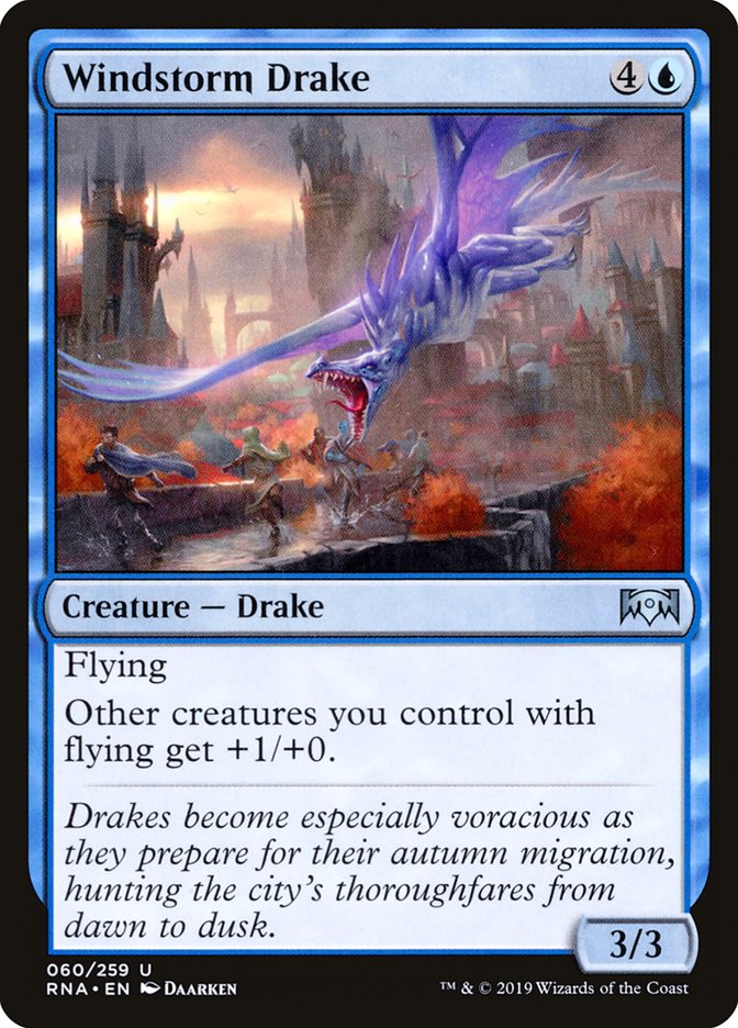 Windstorm Drake [Ravnica Allegiance] Magic: The Gathering