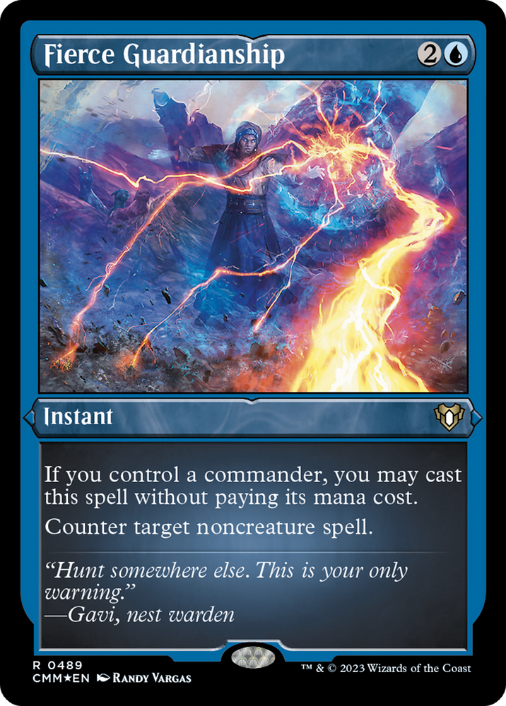 Fierce Guardianship (Foil Etched) [Commander Masters] Magic: The Gathering