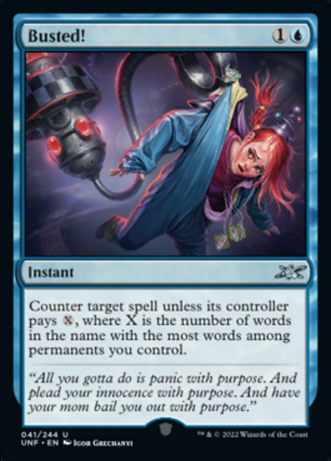 Busted! [Unfinity] Magic: The Gathering