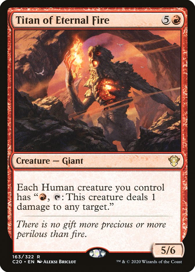 Titan of Eternal Fire [Commander 2020] Magic: The Gathering