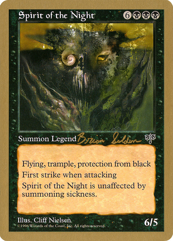 Spirit of the Night (Brian Selden) [World Championship Decks 1998] Magic: The Gathering