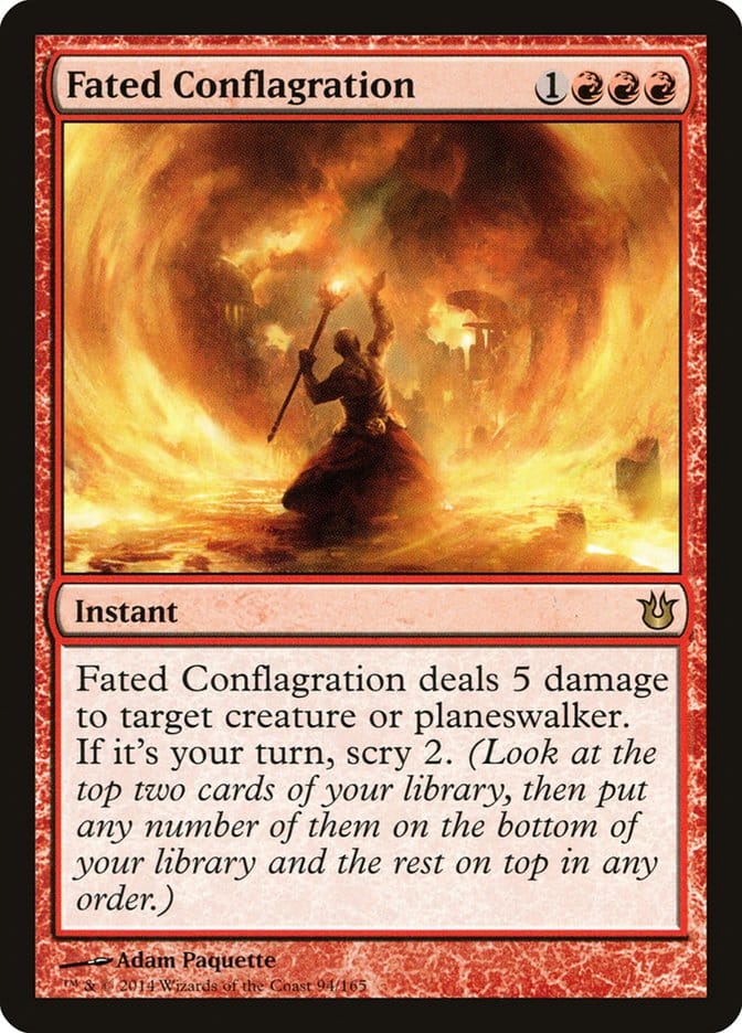Fated Conflagration [Born of the Gods] Magic: The Gathering