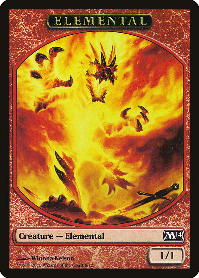 Elemental Token (8/13) [Magic 2014 Tokens] Magic: The Gathering