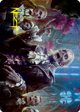 Undead Butler Art Card (Gold-Stamped Signature) [Innistrad: Crimson Vow Art Series] Magic: The Gathering