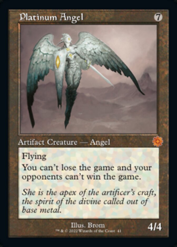 Platinum Angel (Retro) [The Brothers' War Retro Artifacts] Magic: The Gathering