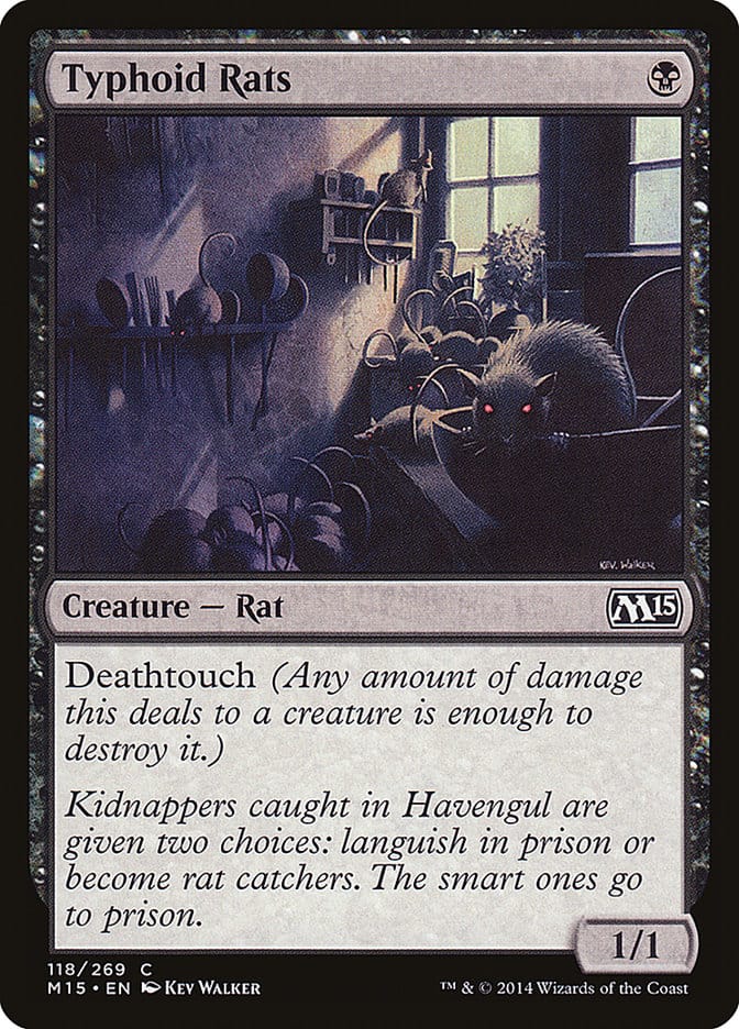 Typhoid Rats [Magic 2015] Magic: The Gathering