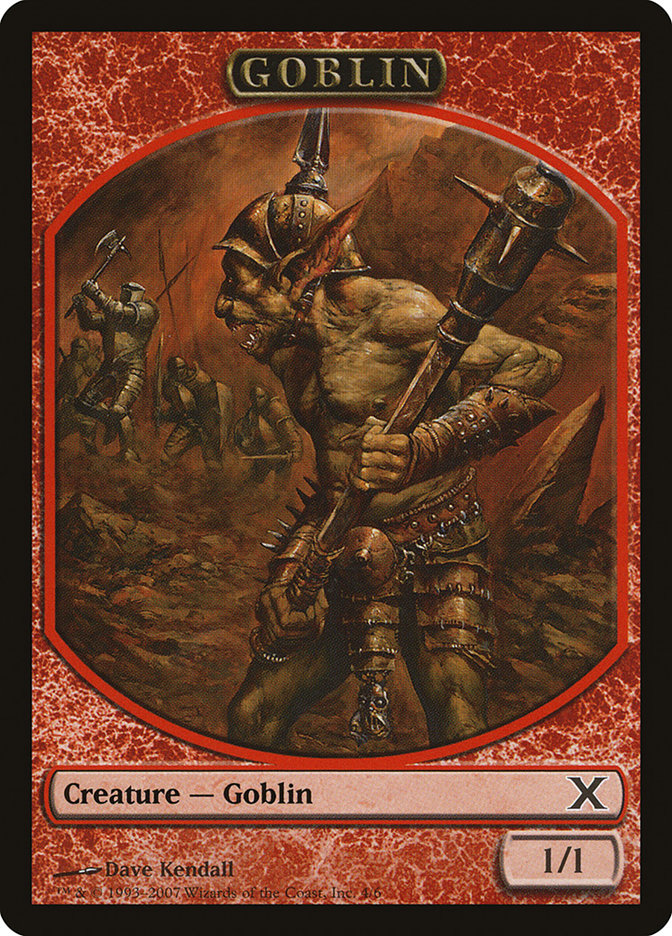 Goblin Token [Tenth Edition Tokens] Magic: The Gathering
