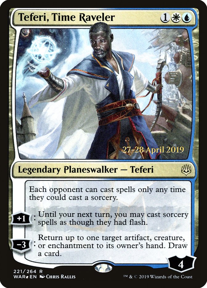 Teferi, Time Raveler [War of the Spark Prerelease Promos] Magic: The Gathering
