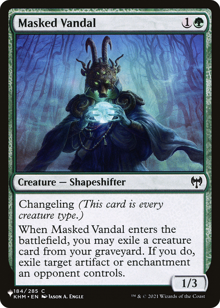 Masked Vandal [The List] Magic: The Gathering