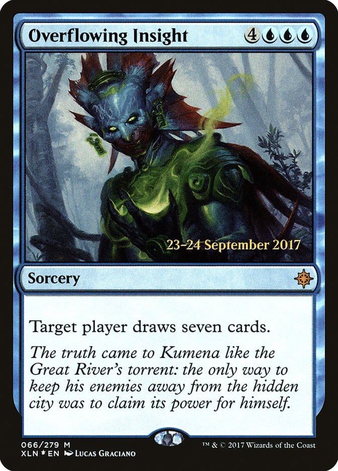Overflowing Insight [Ixalan Prerelease Promos] Magic: The Gathering