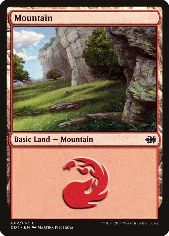 Mountain (62) [Duel Decks: Merfolk vs. Goblins] Magic: The Gathering