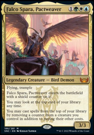 Falco Spara, Pactweaver (Promo Pack) [Streets of New Capenna Promos] Magic: The Gathering