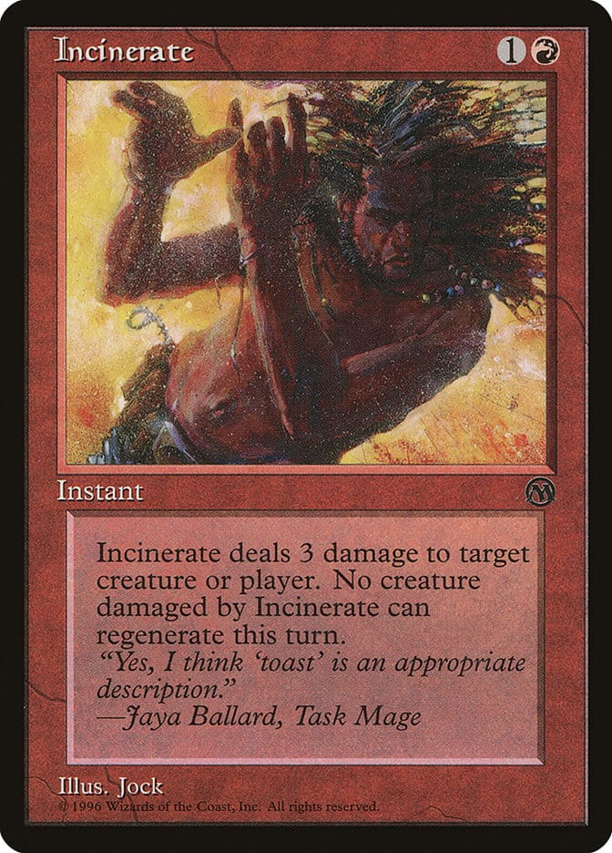 Incinerate [DCI Legend Membership] Magic: The Gathering