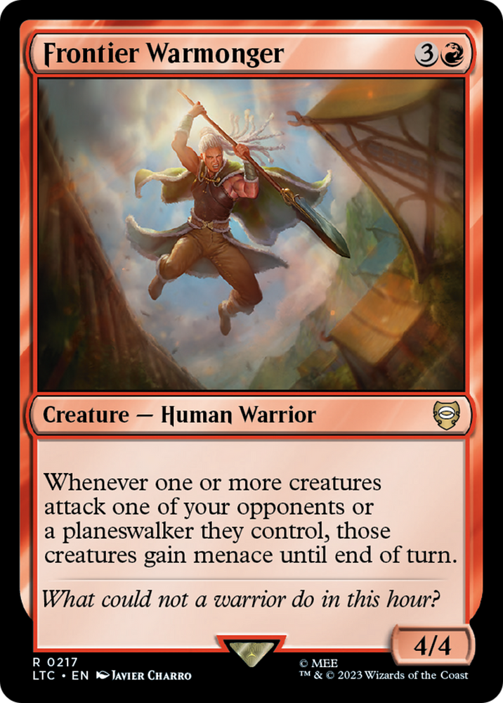 Frontier Warmonger [The Lord of the Rings: Tales of Middle-Earth Commander] Magic: The Gathering