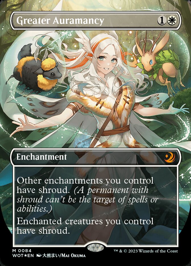 Greater Auramancy (Anime Borderless) (Confetti Foil) [Wilds of Eldraine: Enchanting Tales] Magic: The Gathering