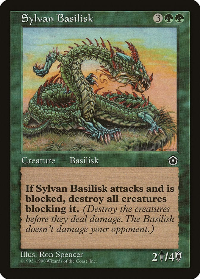 Sylvan Basilisk [Portal Second Age] Magic: The Gathering