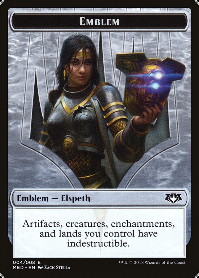 Elspeth, Knight-Errant Emblem [Mythic Edition Tokens] Magic: The Gathering