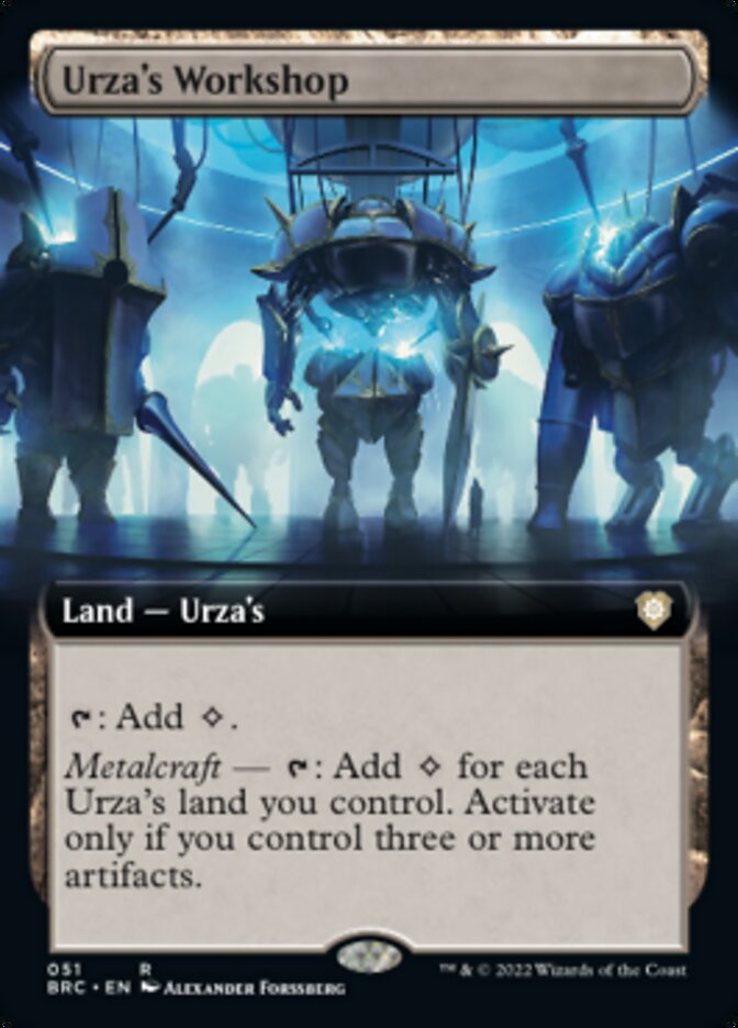 Urza's Workshop (Extended Art) [The Brothers' War Commander] Magic: The Gathering
