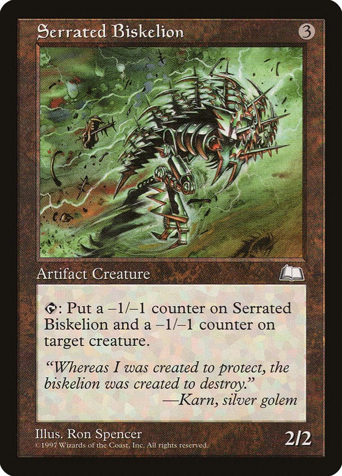 Serrated Biskelion [Weatherlight] Magic: The Gathering