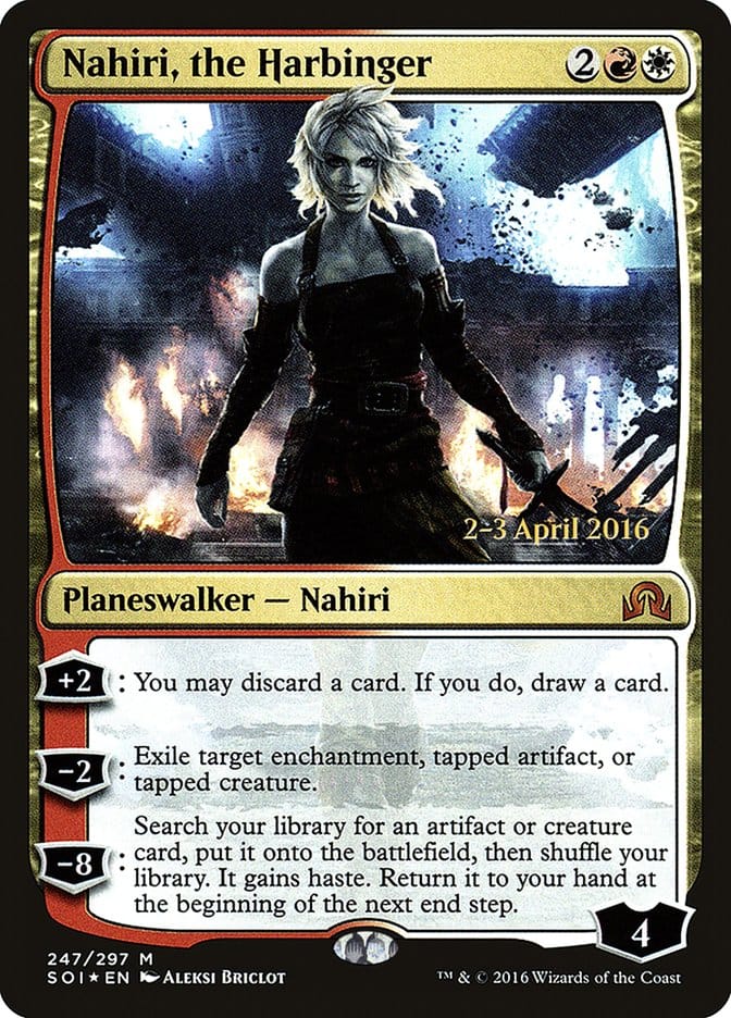 Nahiri, the Harbinger [Shadows over Innistrad Prerelease Promos] Magic: The Gathering