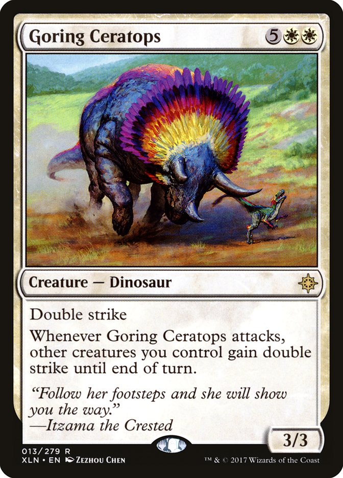 Goring Ceratops [Ixalan] Magic: The Gathering