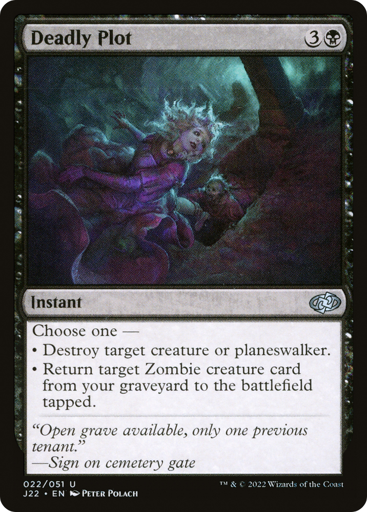 Deadly Plot [Jumpstart 2022] Magic: The Gathering