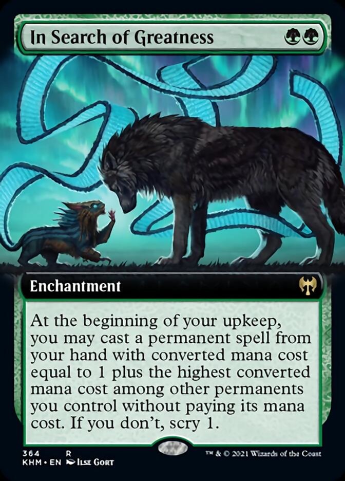 In Search of Greatness (Extended Art) [Kaldheim] Magic: The Gathering