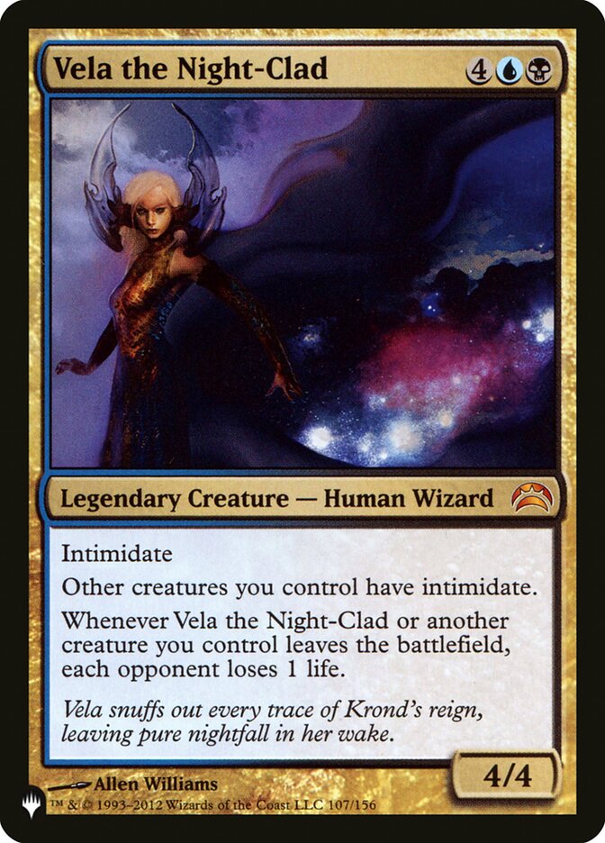 Vela the Night-Clad [The List] Magic: The Gathering