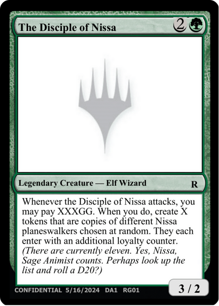 The Disciple of Nissa [Unknown Event] Magic: The Gathering