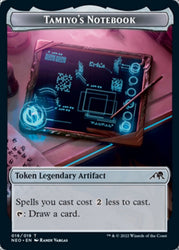 Samurai // Tamiyo's Notebook Double-Sided Token [Kamigawa: Neon Dynasty Tokens] Magic: The Gathering